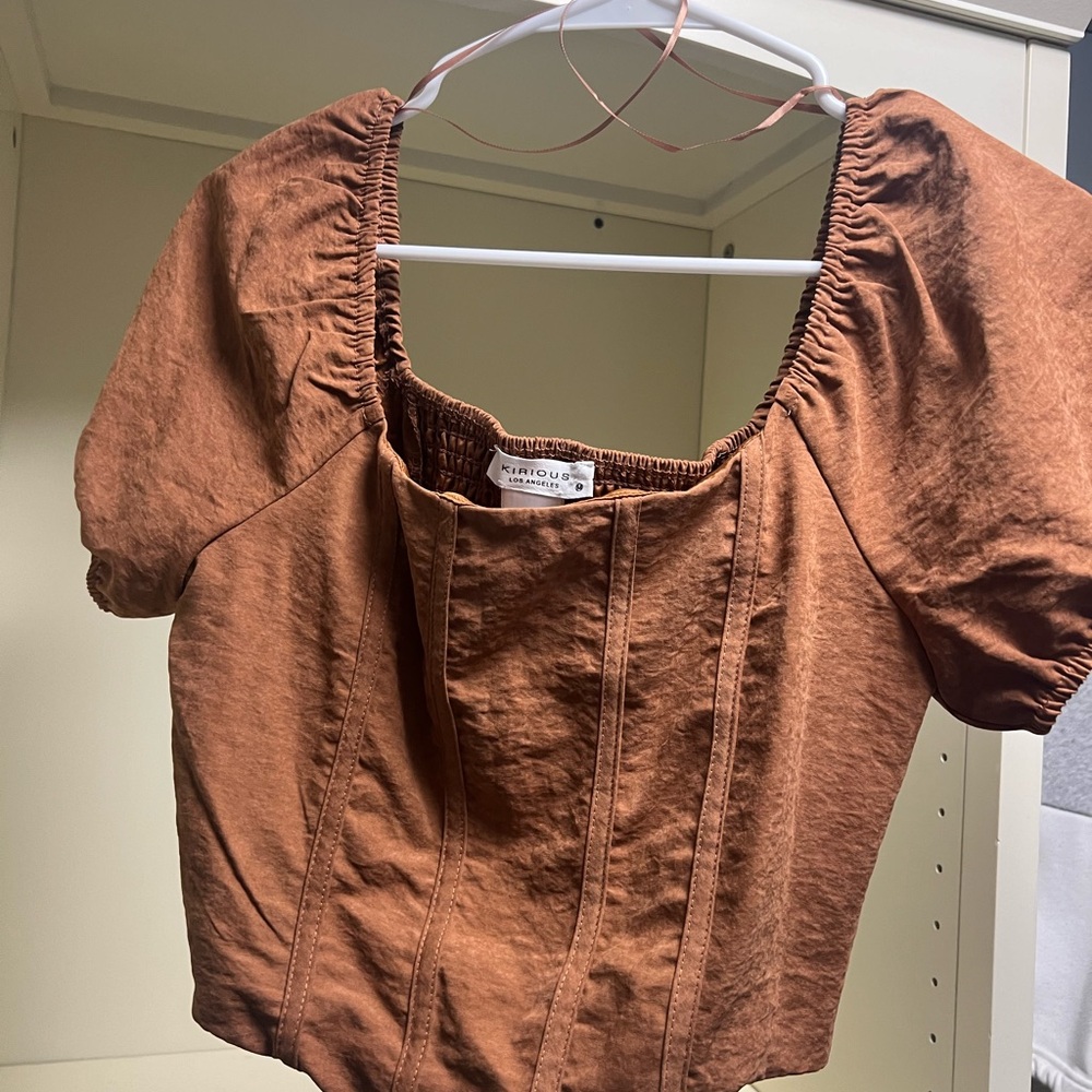 Cropped corset shirt size M